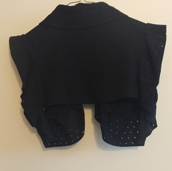 Valentino Black Ruffle Knit Shrug - Picture 11 of 14